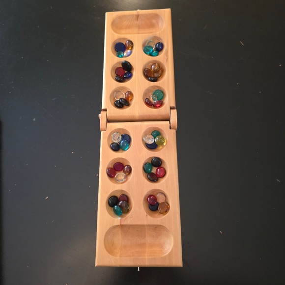 Vintage Mancala Game of Collecting Gemstones by Pressman With Wood Board - Picture 8 of 10